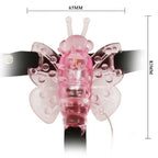 BAILE - GESCHIRR MIT MULTIGESCHWINDIGKEITS-VIBRATOR-SCHMETTERLING