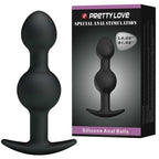 PRETTY LOVE - ANALE SILIKONKUGELN SPEZIELLE STIMULATION 10.3 CM SCHWARZ