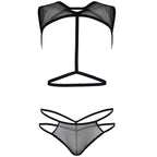 LEG AVENUE - HARNAIS DE CORPS ET G-STRING NET 81538 - TAILLE UNIQUE