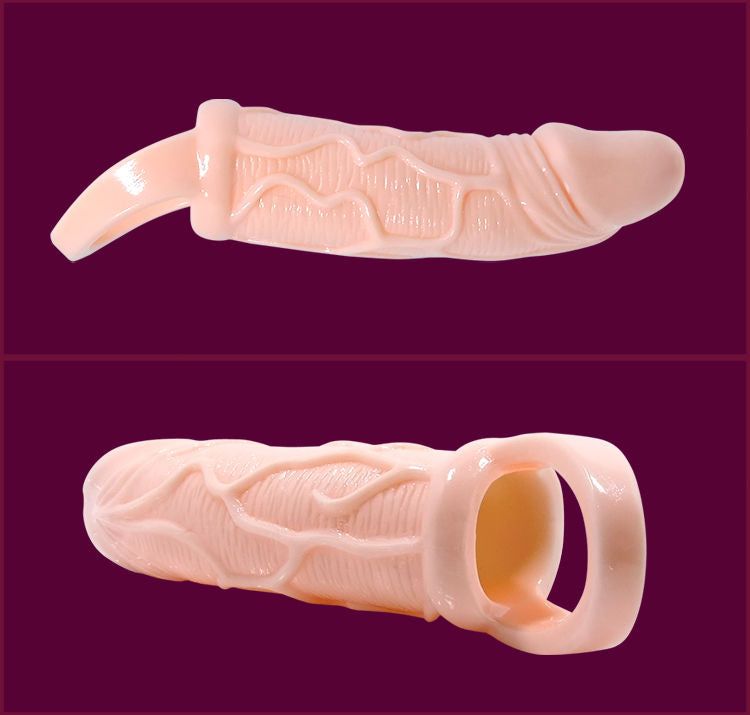 BAILE – PENIS-VERLÄNGERUNGSHÜLSE MIT VIBRATOR UND HODENRING 13,5 CM