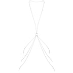 SCHMUCK - WUNDERSCHÖNE METALLISCHE KÖRPERKETTEN 8 SILBER