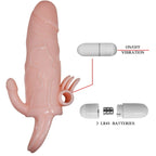 BAILE – BRAVE MAN PENISHÜLLE MIT KLITORIS- UND ANALSTIMULATIONSFLEISCH 16,5 CM