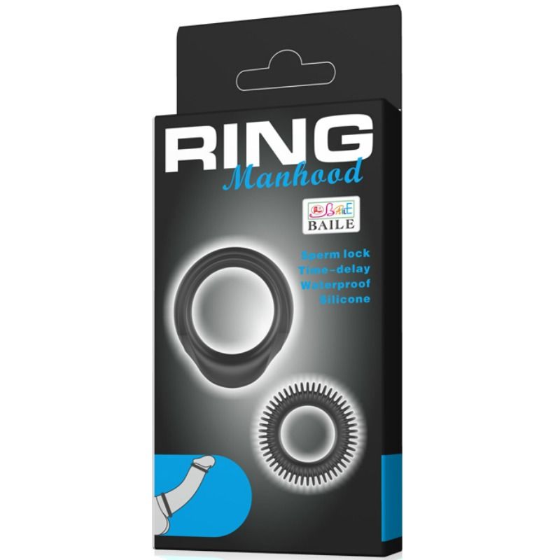 BAILE - 2 SILIKONRINGE MÄNNLICHKEITSRING