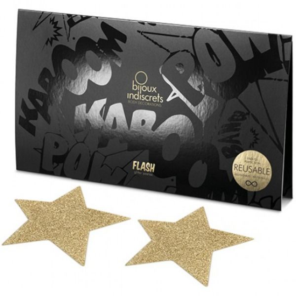 SCHMUCK - INDISKRETE BLITZ-MATRATZENABDECKUNGEN STERN GOLD