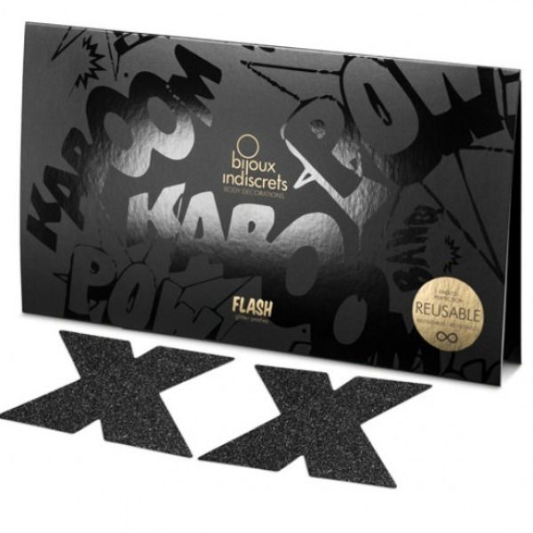 SCHMUCK - INDISCRETS FLASH CROSS NIPPEL-KAPPEN SCHWARZ