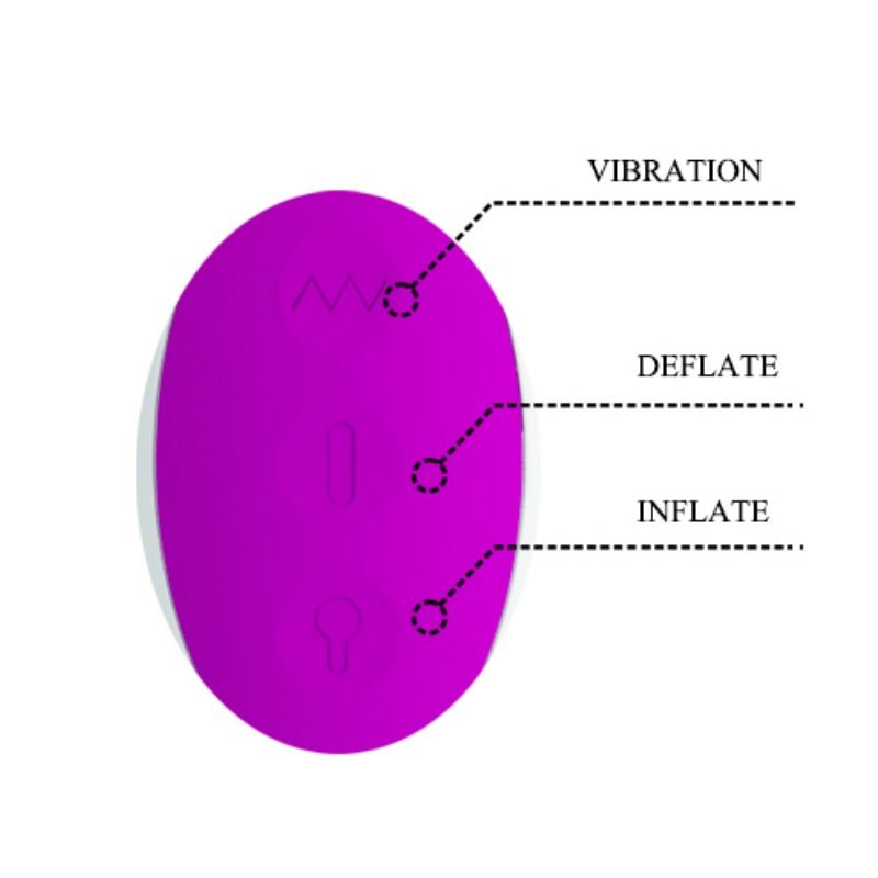 PRETTY LOVE - WIEDERAUFLADBARER AUFBLASBARER VIBRATOR DEMPSEY