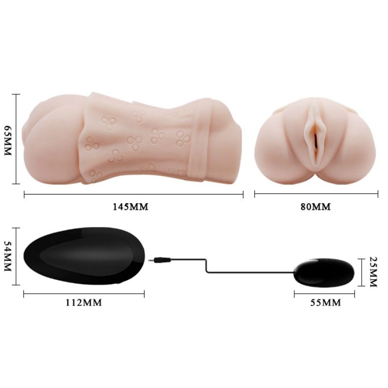 CRAZY BULL - MASTURBATOR WASSERHAUT VAGINA MIT VIBRIERENDEM BALL 2