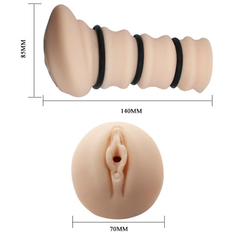 CRAZY BULL - MASTURBATOR MIT RINGEN MODELL VAGINA 2