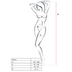 PASSION - FEMME BS014 BODYSTOCKING ROUGE TAILLE UNIQUE