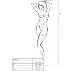 PASSION - FEMME BS016 BODYSTOCKING BLANC TAILLE UNIQUE