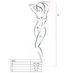 PASSION - FEMME BS017 BODYSTOCKING NOIR TAILLE UNIQUE
