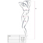PASSION - FEMME BS019 BODYSTOCKING BLANC TAILLE UNIQUE