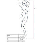 PASSION - FEMME BS020 BODYSTOCKING BLANC TAILLE UNIQUE