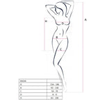 PASSION - DAMEN BODYSTOCKING BS026 WEISS KLEID-STIL EINHEITSGRÖSSE