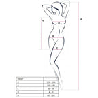 PASSION - DAMEN BS027 BODYSTOCKING WEISS KLEID-STIL EINHEITSGRÖSSE