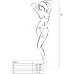 PASSION - FEMME BS032 BODYSTOCKING NOIR TAILLE UNIQUE