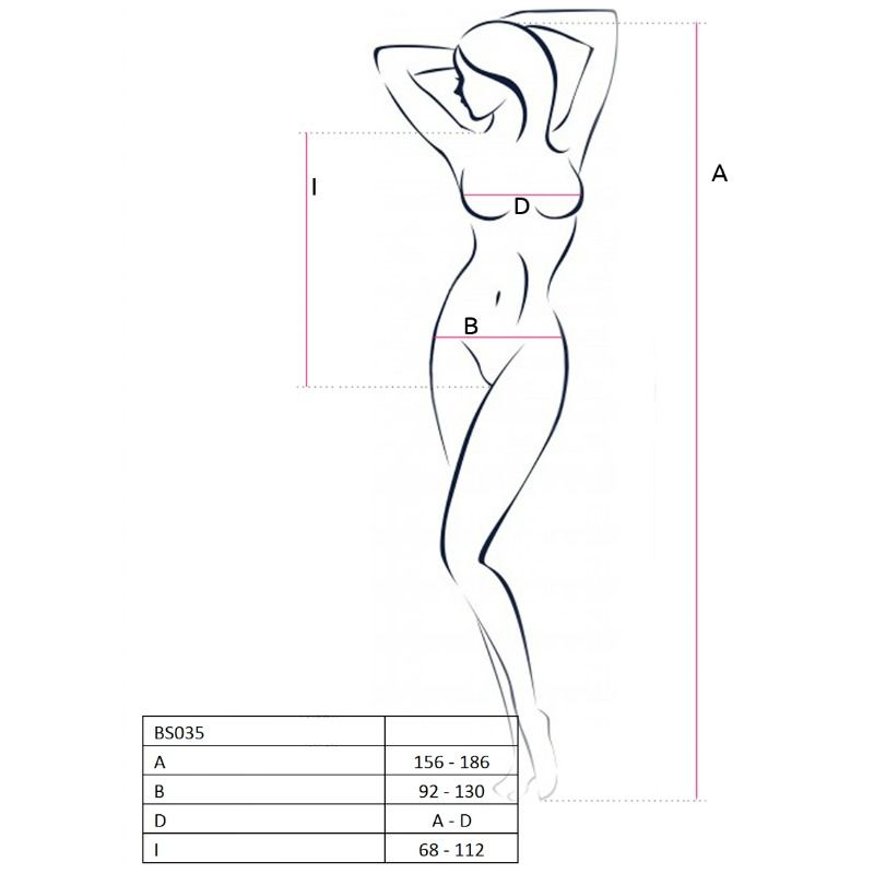 PASSION - DAMEN BODY BS035 SCHWARZ EINHEITSGRÖSSE
