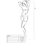 PASSION - FEMME BS038 BODYSTOCKING NOIR TAILLE UNIQUE