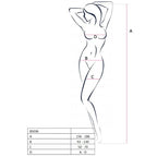 PASSION - DAMEN BS036 BODYSTOCKING ROT EINHEITSGRÖSSE