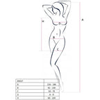 PASSION - DAMEN BS027 BODYSTOCKING STIL KLEID SCHWARZ EINHEITSGRÖSSE