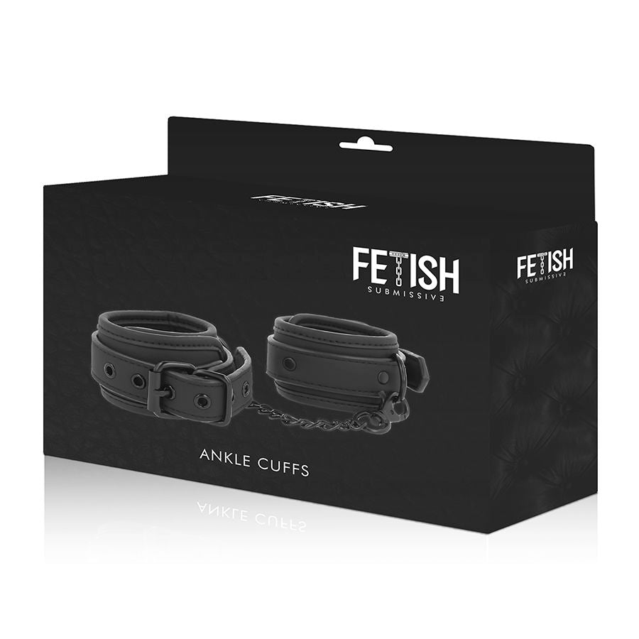 FETISH SUBMISSIVE - FESSELN AUS VEGANEM LEDER MIT NEOPRENFUTTER
