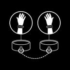 FETISH SUBMISSIVE - HANDSCHELLEN AUS VEGANEM LEDER MIT NEOPRENFUTTER