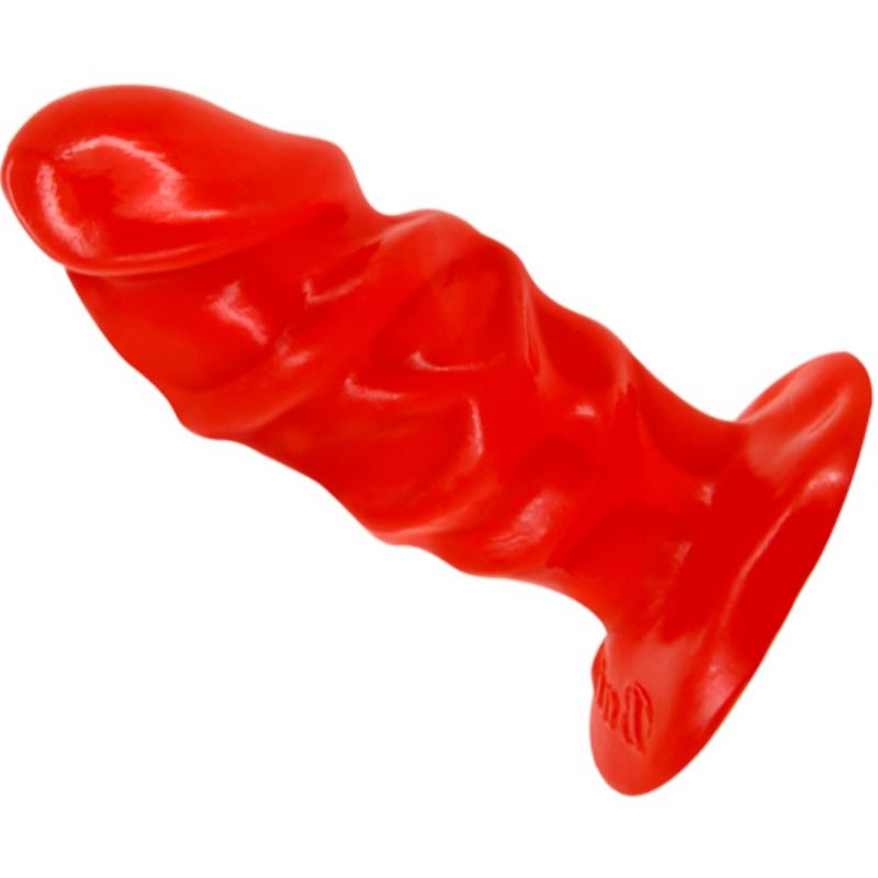 BAILE - UNISEX-ANALPLUG MIT SAUGNAPF, ROT