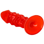 BAILE - UNISEX-ANALPLUG MIT SAUGNAPF, ROT