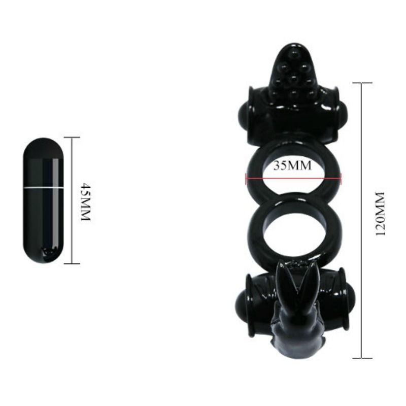 BAILE - SWEET RING DOPPELRING MIT DOPPELTEM KANINCHEN