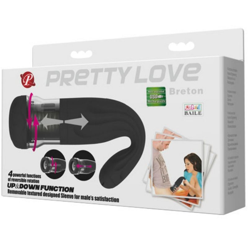PRETTY LOVE - MULTIFUNKTIONALER, WIEDERAUFLADBARER MASTURBATOR BRETON