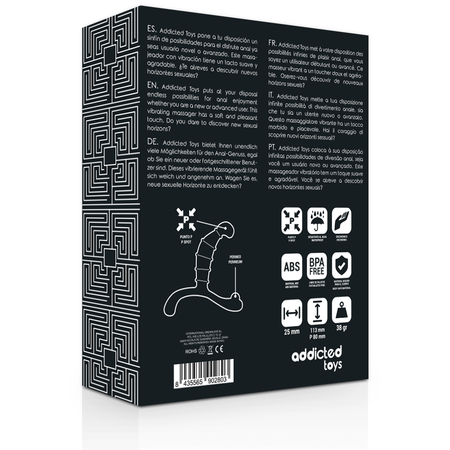 ADDICTED TOYS - SCHWARZER ANALE PROSTATA-LUST