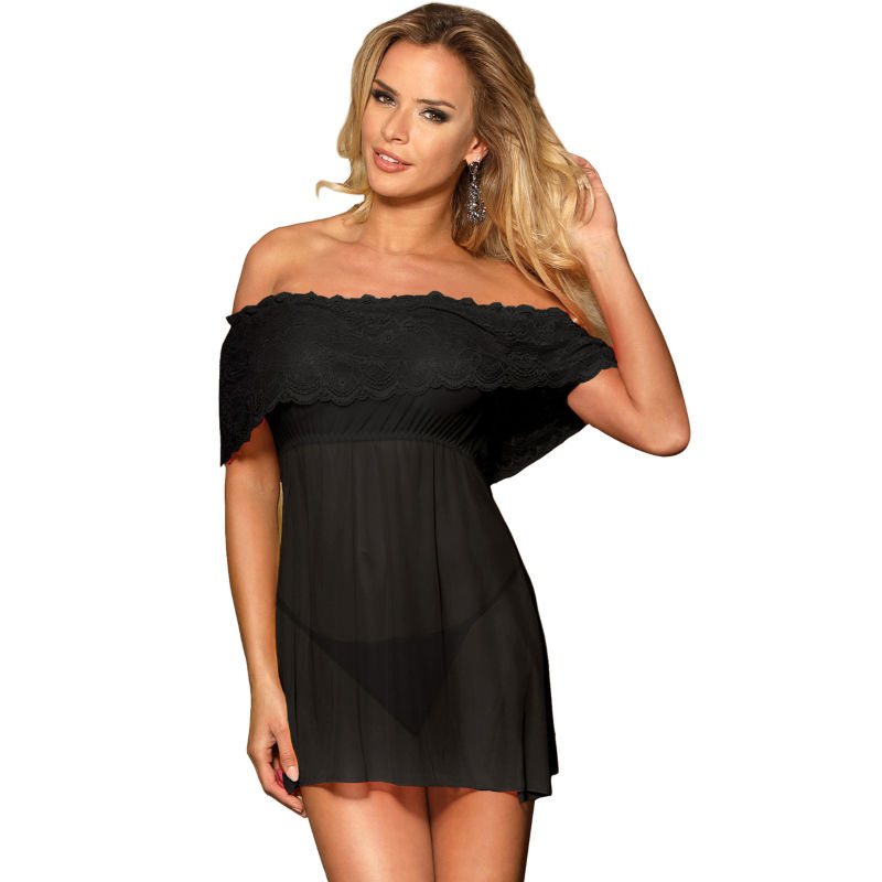 SUBBLIME - KLEIDER KURZES SUBBLIME KLEID + SCHWARZER STRING S / M