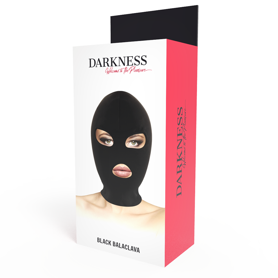 DARKNESS - BDSM-UNTERWERFUNGSKLEMMEN FÜR MUND UND AUGEN, SCHWARZ