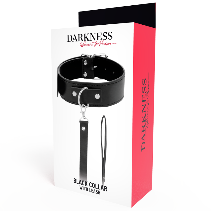 DARKNESS - HALTUNGSKETTE MIT LEDERKETTE
