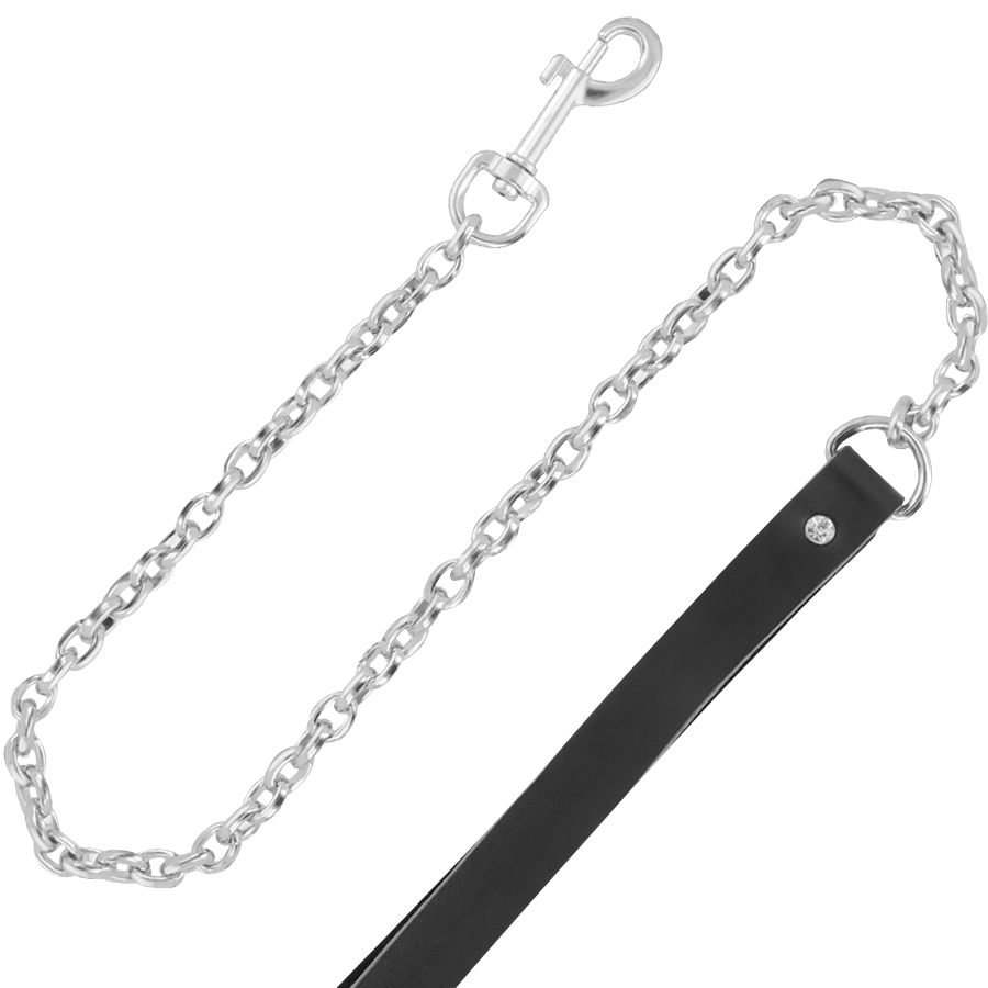 DARKNESS - HOCHWERTIGES HALSBAND AUS LEDER MIT LEINE