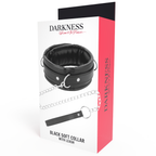 DARKNESS - WEICHER LEDERHALSKETTE MIT KETTE