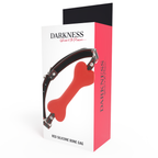 DARKNESS - ROTER SILIKON-KNOCHENKNEBEL
