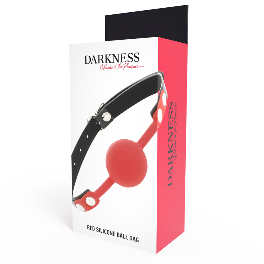 DARKNESS - ROTER SILIKONKNEBEL