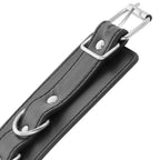 DARKNESS - MENOTTES DE CHEVILLE AJUSTABLES EN CUIR NOIR