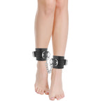 DARKNESS - MENOTTES DE CHEVILLE AJUSTABLES EN CUIR NOIR