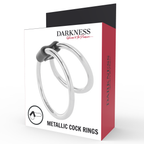 DARKNESS - DOPPELTER METALL-PENISRING