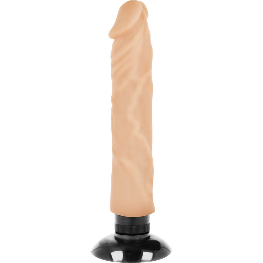 BASECOCK - REALISTISCHER VIBRATOR 2-1 NATUR 20 CM -Ø- 4 CM
