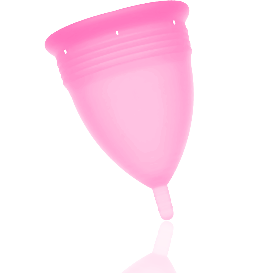 STERCUP - MENSTRUATIONSKAPPE AUS FDA-SILIKON ROSA - GRÖSSE L