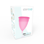 STERCUP - MENSTRUATIONSKAPPE AUS FDA-SILIKON ROSA - GRÖSSE L