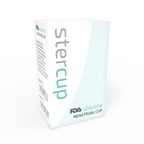 STERCUP - MENSTRUATIONSKAPPE AUS FDA-SILIKON AQUAMARIN - GRÖSSE L
