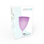 STERCUP - MENSTRUATIONSKAPPE AUS FDA-SILIKON LILA - GRÖSSE L
