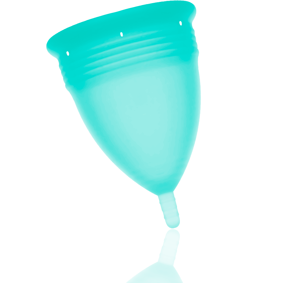 STERCUP - MENSTRUATIONSKAPPE AUS FDA-SILIKON AQUAMARIN - GRÖSSE S