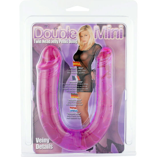 SEVEN CREATIONS - PENIS MIT ZWEI FLEXIBLEN GELEE-KÖPFEN