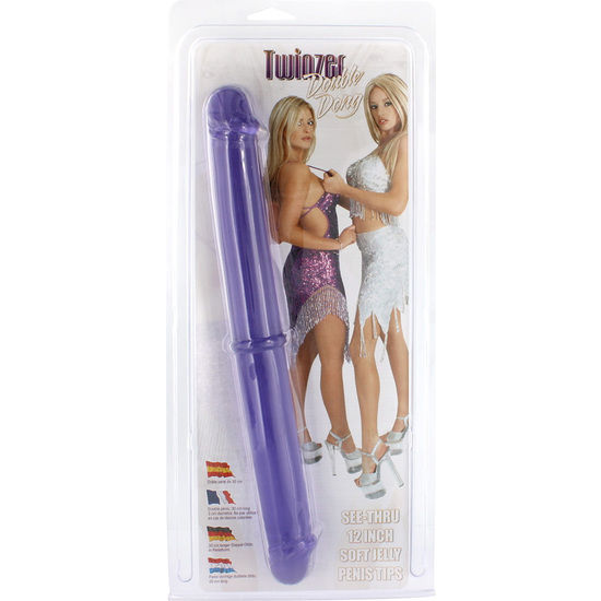 SEVEN CREATIONS - DOPPELPENIS 30 CM VIOLETT