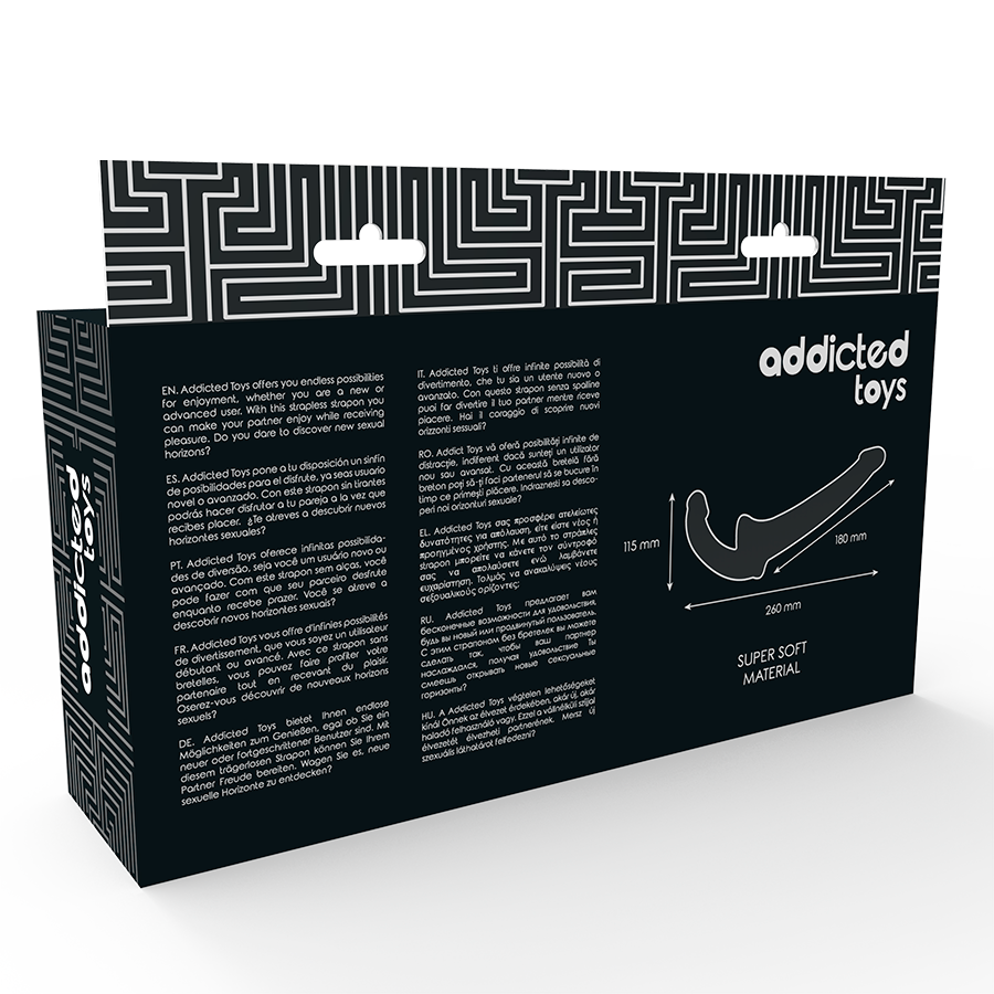 ADDICTED TOYS - DILDO MIT S SOHLEN OHNE EINRAHMUNG SCHWARZ